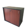 BIBLIOTECA BAJA 90cm CON PUERTAS CORREDIZAS