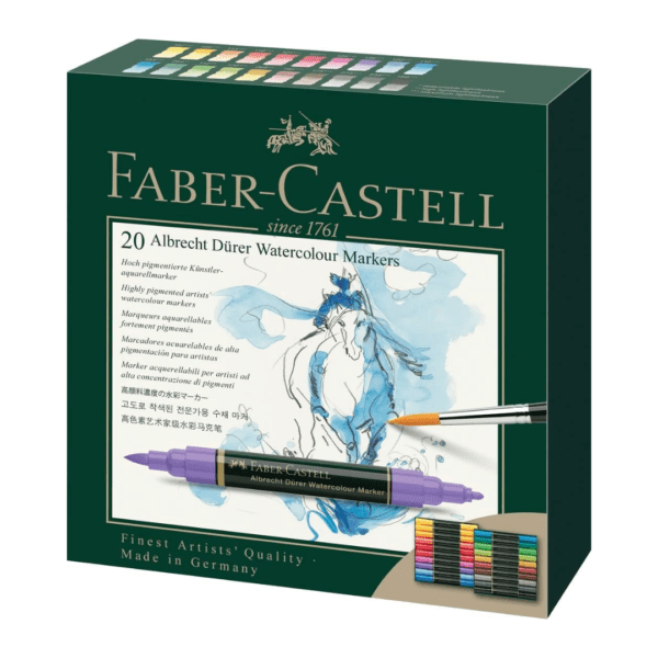 MARCADOR FABER CASTELL ACUARELABLE x20