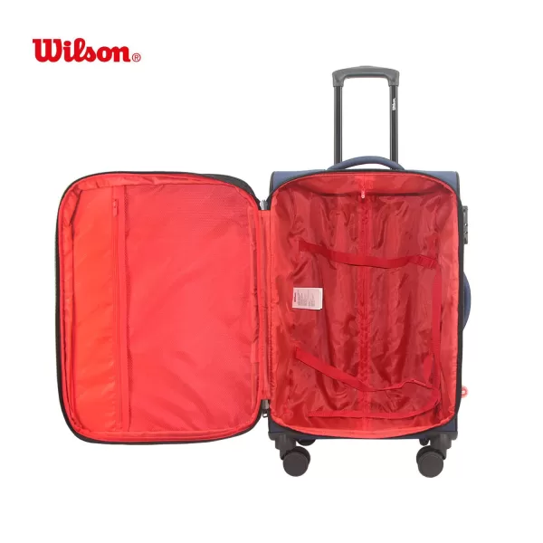 VALIJA WILSON TELA 24" NEGRO/ROJO - Imagen 5