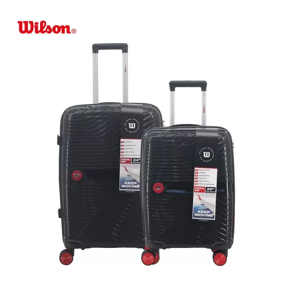 SET VALIJAS WILSON PP 20"/24" NEGRO