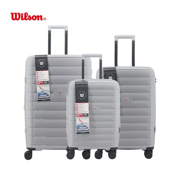SET VALIJAS WILSON PP 20"/24"/28" GRIS
