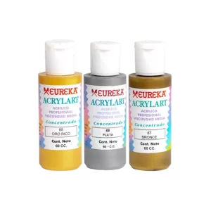 PINTURA ACRILICA DECORATIVA PERLADA EUREKA 60cc