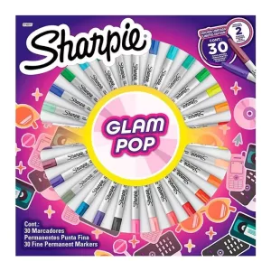 MARCADOR SHARPIE FINO x30 GLAM POP