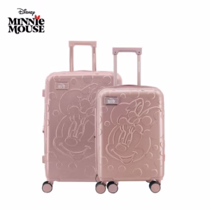 SET VALIJAS DISNEY ABS 20"/24" MINNIE ORO ROSA